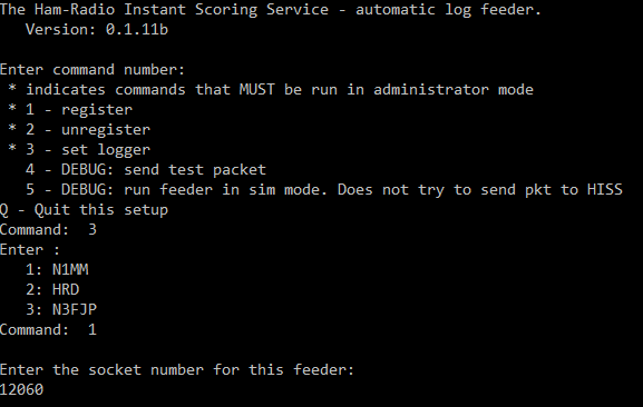 Feeder Set Logger